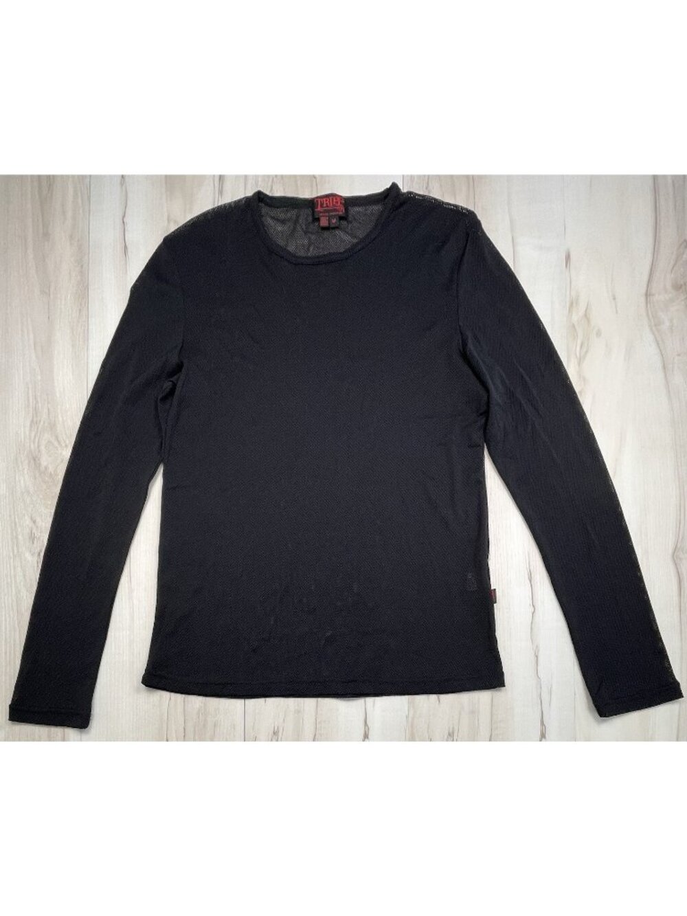 TRIPP NYC Daang Goodman Mens MEDIUM Black Mesh L/S SHIRT Y2K Goth Emo Punk EUC